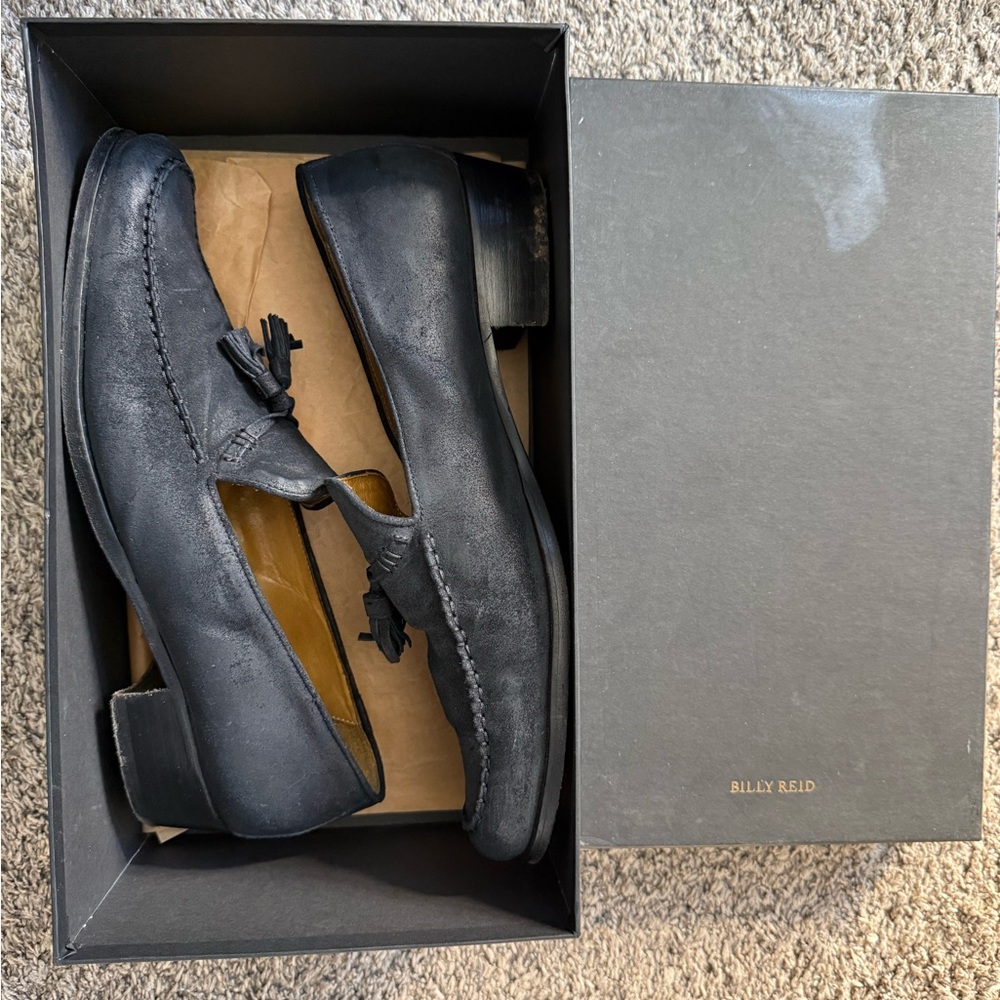 Billy Reid Dark Leather Men's Loafers